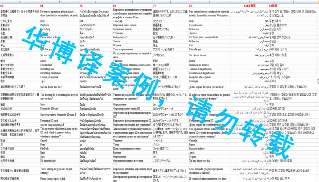 汽車電子系統(tǒng)界面語言翻譯